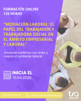 Curso Online "Mediación Laboral: El papel del Trabajador y Trabajadora Social en el ámbito empresarial y laboral"    