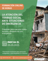 Curso Online "La atención del Trabajo Social ante situaciones de emergencia"    